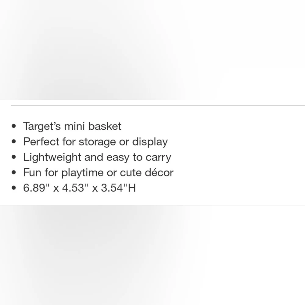 Viral Mini Target Shopping Basket
